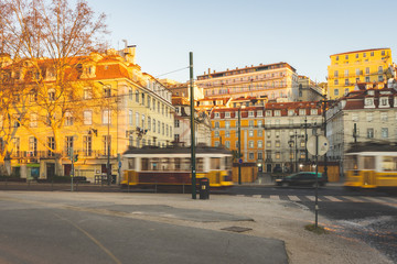 Streets of Lisbon, Downtown, Lisboa, Portugal, 22 Februari 2020