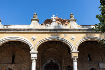 Ancient Vlatadon Monastery in city of Thessaloniki, Greece