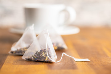 Floral tea bag