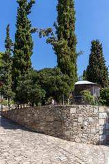 Fototapeta na wymiar Ancient Vlatadon Monastery in city of Thessaloniki, Greece
