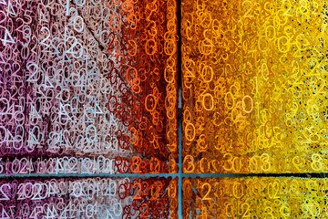 White Orange Yellow Numbers