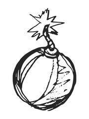 Vector sketch of bomb