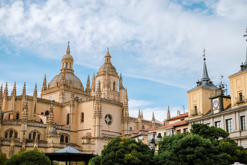 Fototapeta na wymiar Segovia cathedral, Castilla y León, Spain