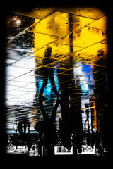 White and Yellow Silhouettes