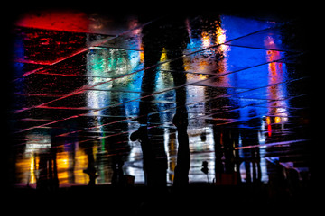 Multi coloured Silhouettes