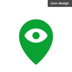 Map position location eye icon