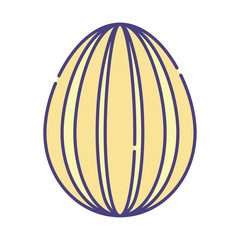 Happy easter egg flat style icon vector design