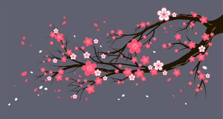 Saisonkirschbaum mit Blumen © paprika