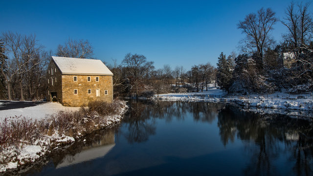 Azure Morning at the Mill