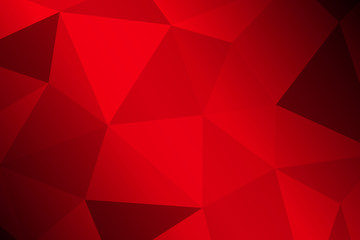 Dark Red Low poly crystal background. Polygon design pattern. Vector eps 10.