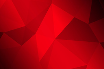 Obraz premium Dark Red Low poly crystal background. Polygon design pattern. Vector eps 10.