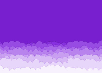 Abstract Color Clouds Sky Generative Art background illustration