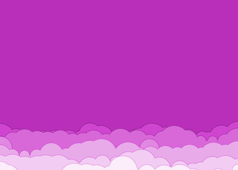 Abstract Color Clouds Sky Generative Art background illustration