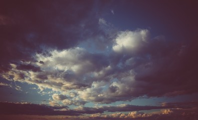 Fototapeta na wymiar Dramatic sky cloud for background, dark stormy, landscape cloudscape.