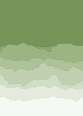 Abstract Color Clouds Sky Generative Art background illustration