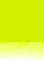 Obraz premium Abstract Color Clouds Sky Generative Art background illustration