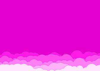 Abstract Color Clouds Sky Generative Art background illustration