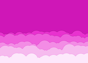 Abstract Color Clouds Sky Generative Art background illustration
