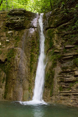 Obraz premium waterfall in forest