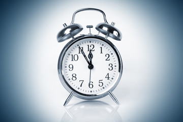 Five minutes to twelve o'clock