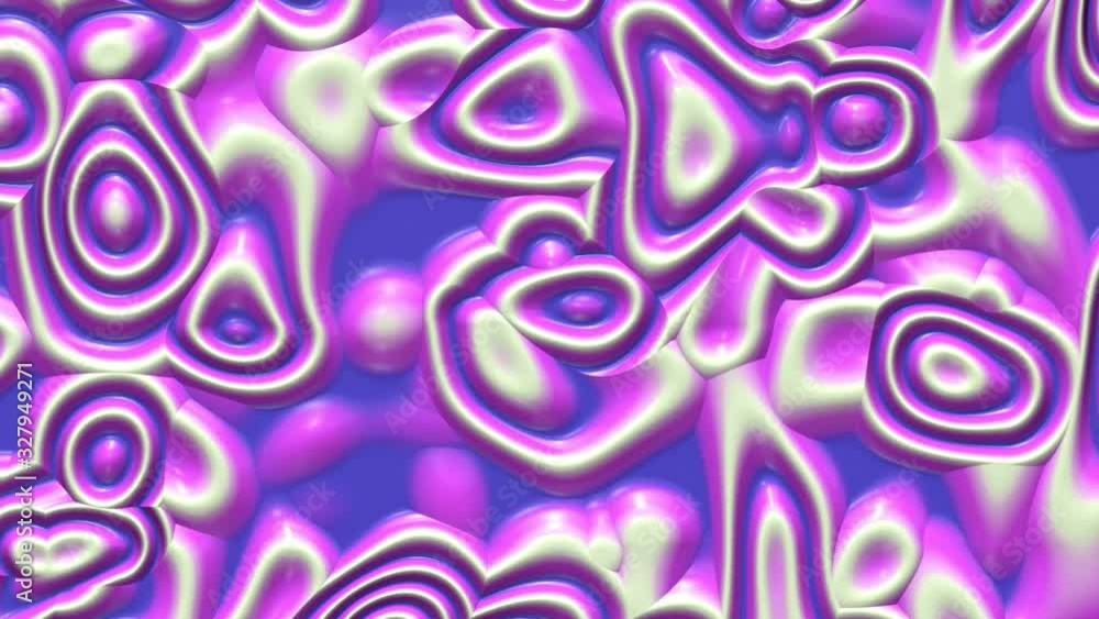Poster liquid paint looping animated background. fluid flowing wavy texture, 3d render dynamic wallpaper. s