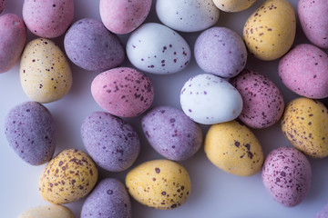 Colorful mini Easter eggs