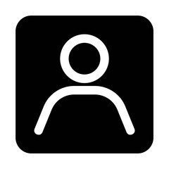 User icon. Social media profile picture sign. Avatar symbol.