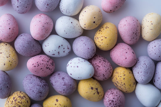 Colorful mini Easter eggs - Powered by Adobe