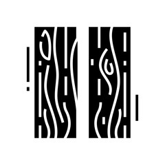 Parket pattern black icon, concept illustration, vector flat symbol, glyph sign.