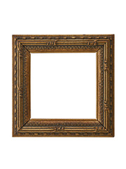 更に小さなフレーム　スクエア　木製　白抜き