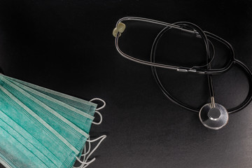 Medical mask with a fanendoscope, epidemic protection.