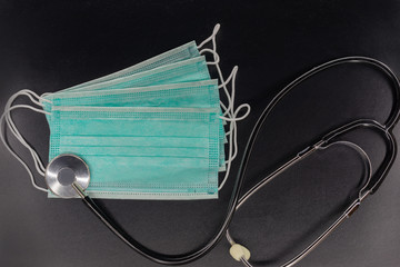 Medical mask with a fanendoscope, epidemic protection.