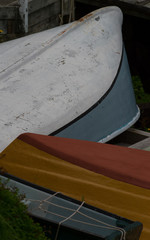 Boats on Dock in Newfoundland Harbour
