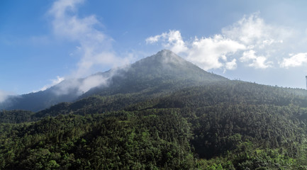 Blue sky Mountain landscape