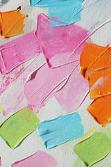 abstract acrylic paint texture on canvas, background