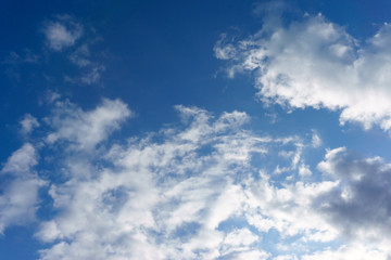 blue sky with white clouds