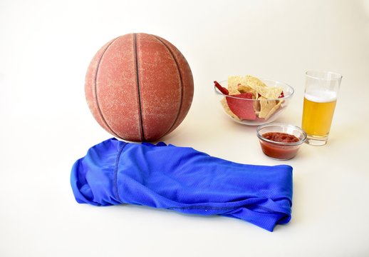 Game Day March Madness Basketball Tournament Snacks And Team Colors