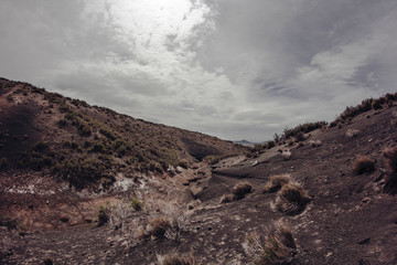 view of volcanic valley