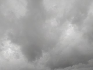 Sky with gray clouds, background, thunderclouds, unstable changeable weather. Sky before the rain.