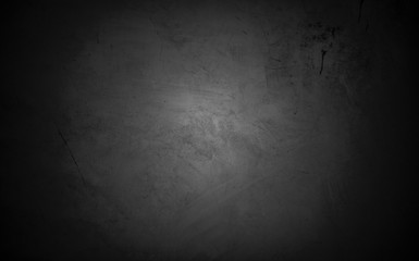 Old wall texture cement dark black gray  background abstract grey color design are light with white gradient background.