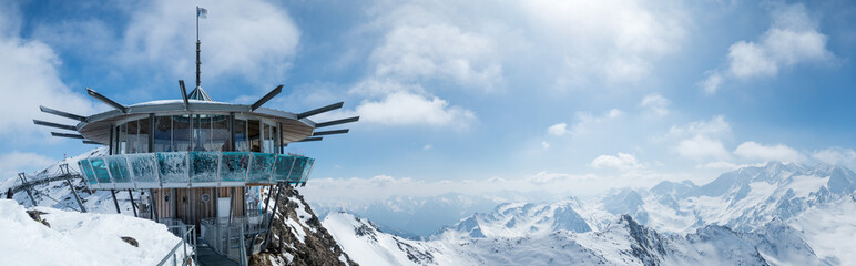 ski lift in alps