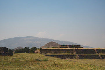 Teotihuacan, Mexico -May 2019 The city and the archaeological site covers a total surface area of 83 square kilometres, is most visited archaeological site in Mexico, UNESCO World Heritage Site