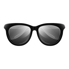 Isolated men glasses