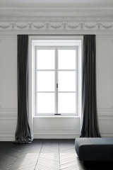 empty room with window view