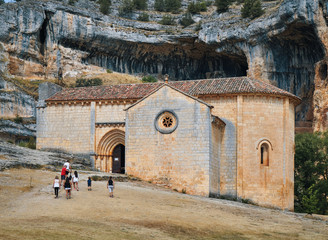 Chapel of San Bartolomé. Lobos river canyon
