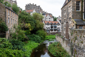 Fototapeta na wymiar Views of Dean Village, Edinburgh, Scotland