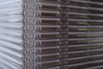 CDケースを重ねたグラフィック素材