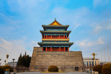 Qianmen or Zhengyangmen Gate at the entrance of Tiananmen Square in Beijing, China