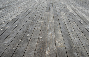 Outside wood surface with perspective angle