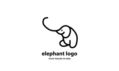 The concept of modern Sderhana elephant logo design is easy to remember	